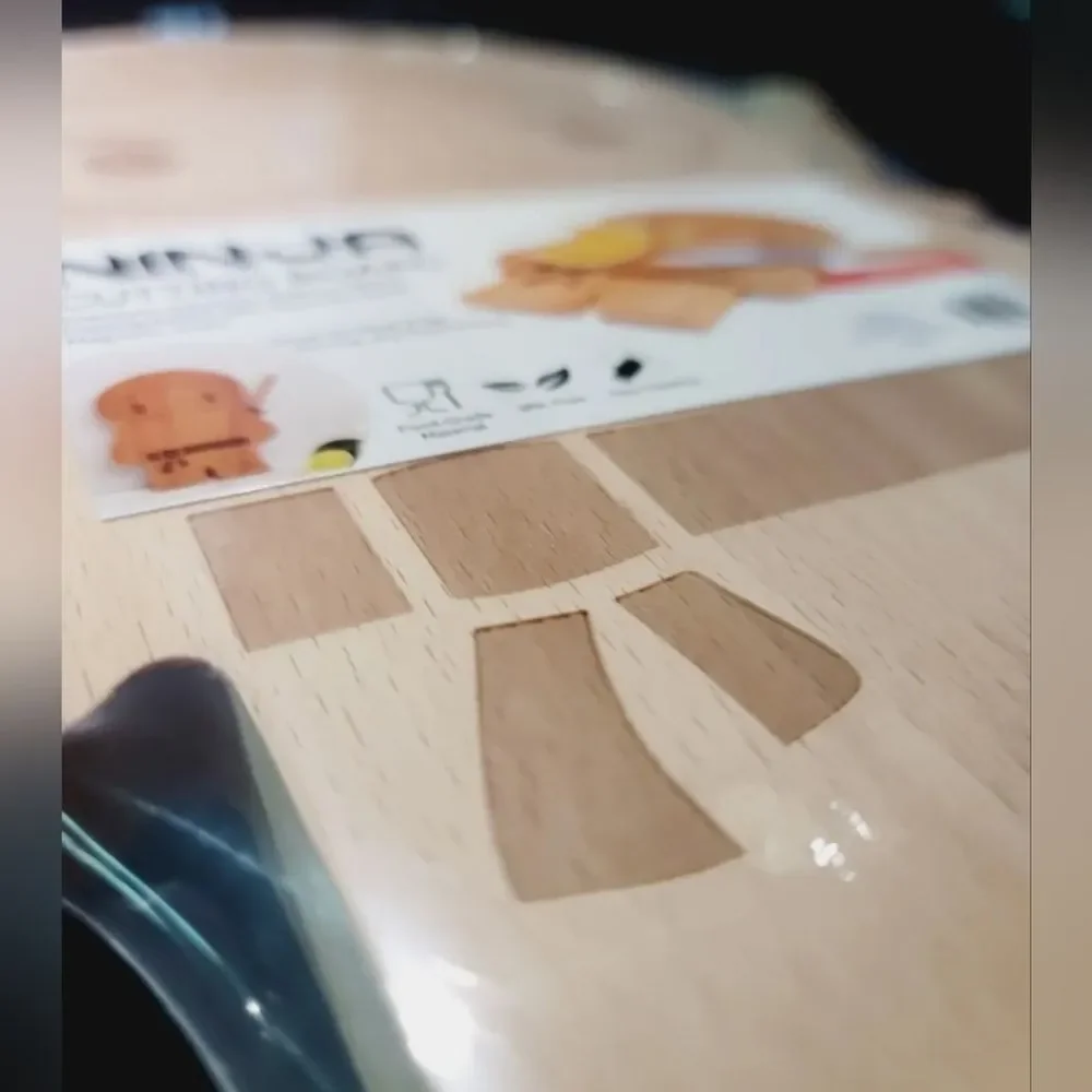 OTOTO Ninja Cutting Board with Magnetic Knife Premium Japanese Zelkova Wood Gift